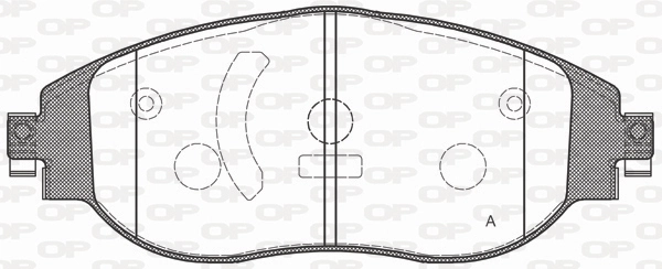 OPEN PARTS fékbetétkészlet, tárcsafék - BPA1470.00 - TothCarparts