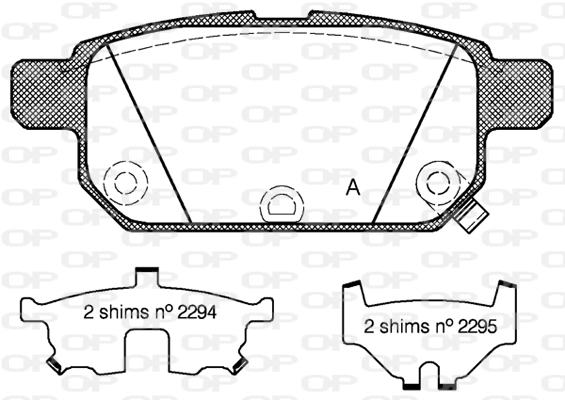 OPEN PARTS fékbetétkészlet, tárcsafék - BPA1471.02 - TothCarparts