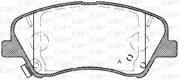OPEN PARTS fékbetétkészlet, tárcsafék - BPA1488.12 - TothCarparts