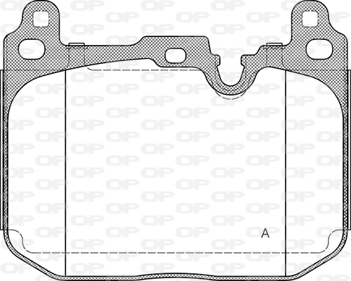 OPEN PARTS fékbetétkészlet, tárcsafék - BPA1491.20 - TothCarparts
