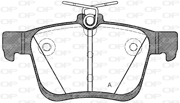 OPEN PARTS fékbetétkészlet, tárcsafék - BPA1516.00 - TothCarparts