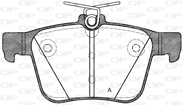 OPEN PARTS fékbetétkészlet, tárcsafék - BPA1516.10 - TothCarparts