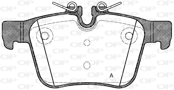 OPEN PARTS fékbetétkészlet, tárcsafék - BPA1516.40 - TothCarparts
