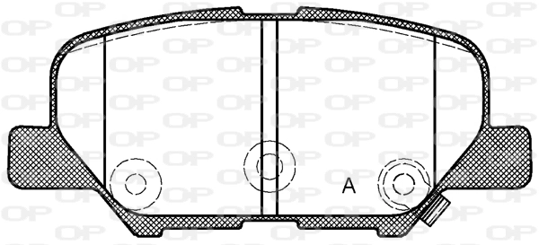 OPEN PARTS fékbetétkészlet, tárcsafék - BPA1536.02 - TothCarparts