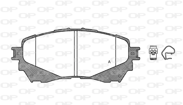 OPEN PARTS fékbetétkészlet, tárcsafék - BPA1538.04 - TothCarparts