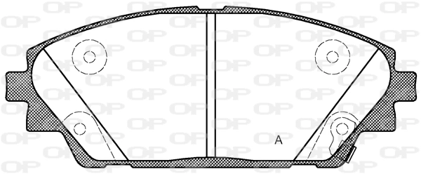 OPEN PARTS fékbetétkészlet, tárcsafék - BPA1569.02 - TothCarparts