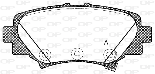 OPEN PARTS fékbetétkészlet, tárcsafék - BPA1570.02 - TothCarparts