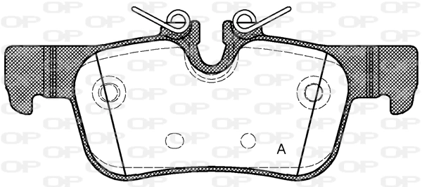 OPEN PARTS fékbetétkészlet, tárcsafék - BPA1573.00 - TothCarparts