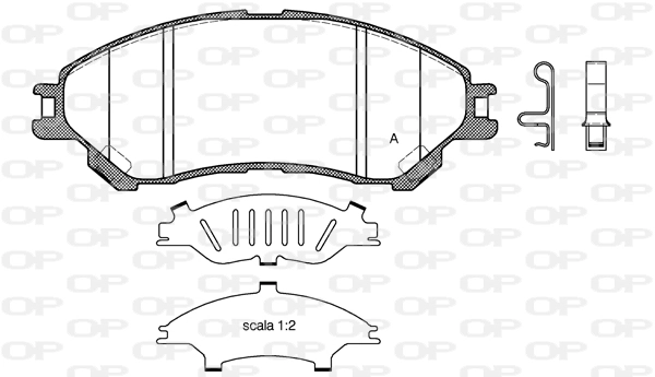 OPEN PARTS fékbetétkészlet, tárcsafék - BPA1589.02 - TothCarparts