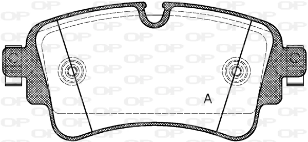 OPEN PARTS fékbetétkészlet, tárcsafék - BPA1669.08 - TothCarparts