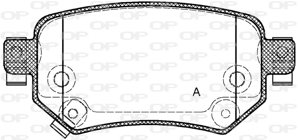 OPEN PARTS fékbetétkészlet, tárcsafék - BPA1682.02 - TothCarparts