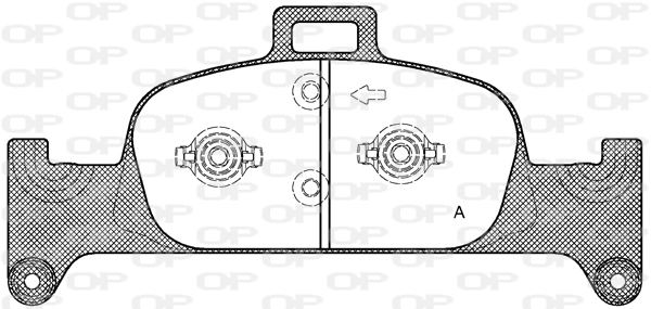 OPEN PARTS fékbetétkészlet, tárcsafék - BPA1691.00 - TothCarparts