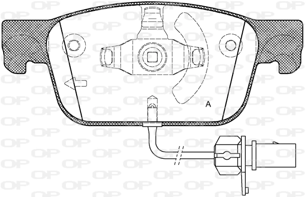 OPEN PARTS fékbetétkészlet, tárcsafék - BPA1692.01 - TothCarparts