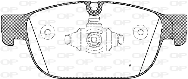 OPEN PARTS fékbetétkészlet, tárcsafék - BPA1696.00 - TothCarparts