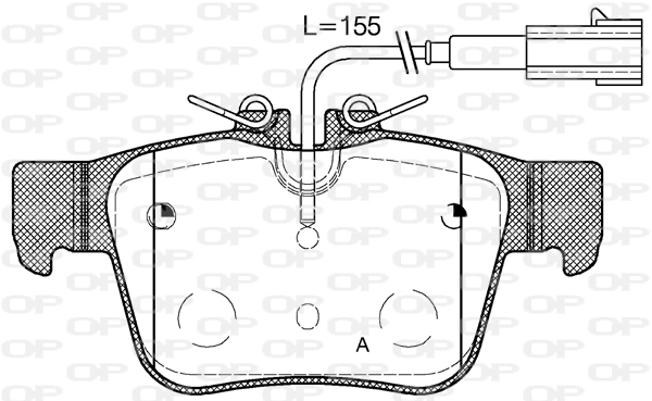 OPEN PARTS fékbetétkészlet, tárcsafék - BPA1722.02 - TothCarparts