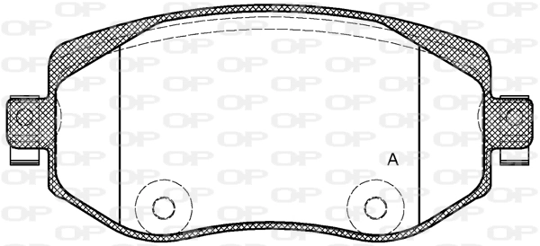 OPEN PARTS fékbetétkészlet, tárcsafék - BPA1724.08 - TothCarparts