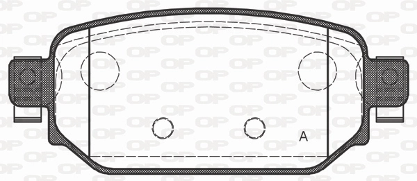 OPEN PARTS fékbetétkészlet, tárcsafék - BPA1731.02 - TothCarparts