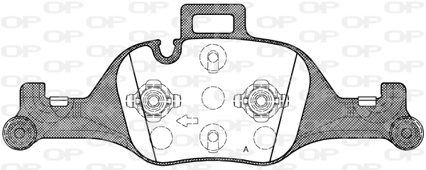 OPEN PARTS fékbetétkészlet, tárcsafék - BPA1740.00 - TothCarparts