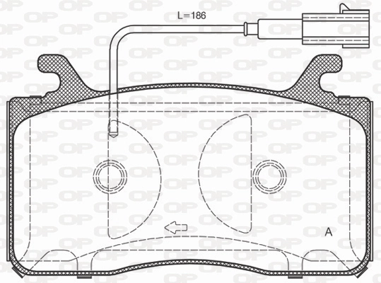 OPEN PARTS fékbetétkészlet, tárcsafék - BPA1759.12 - TothCarparts