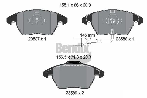 BENDIX Braking fékbetétkészlet, tárcsafék - BPD1014 - TothCarparts