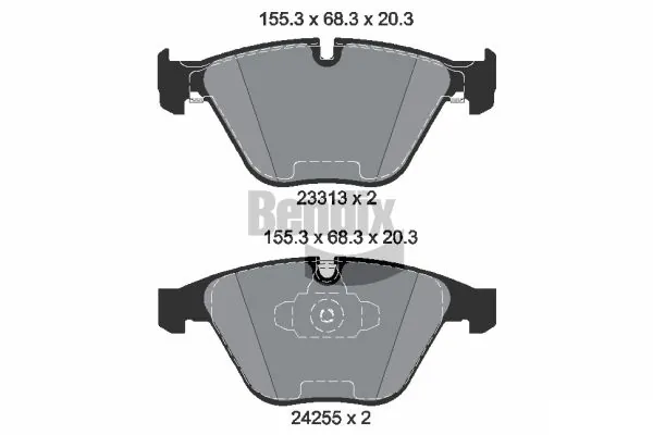 BENDIX Braking fékbetétkészlet, tárcsafék - BPD1065 - TothCarparts