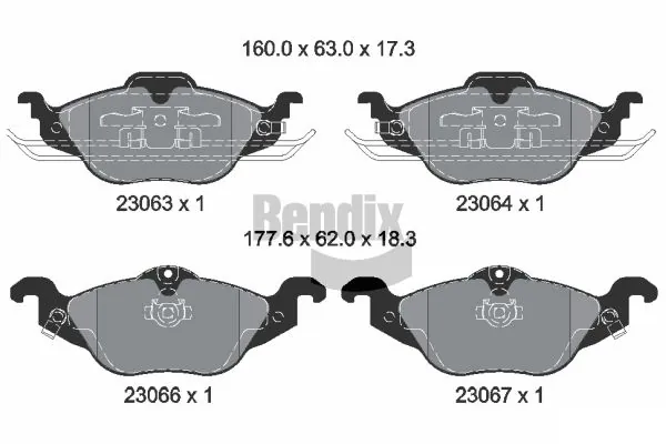 BENDIX Braking fékbetétkészlet, tárcsafék - BPD1129 - TothCarparts