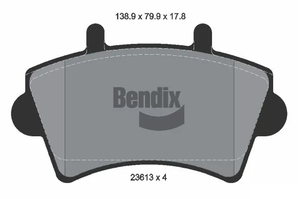 BENDIX Braking fékbetétkészlet, tárcsafék - BPD1155 - TothCarparts