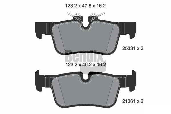 BENDIX Braking fékbetétkészlet, tárcsafék - BPD1157 - TothCarparts
