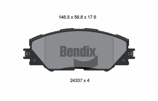 BENDIX Braking fékbetétkészlet, tárcsafék - BPD1185 - TothCarparts