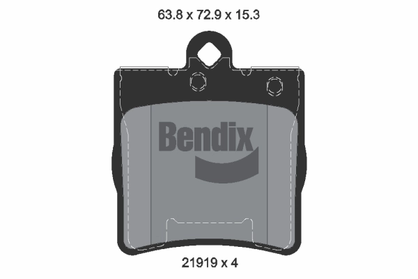 BENDIX Braking fékbetétkészlet, tárcsafék - BPD1223 - TothCarparts