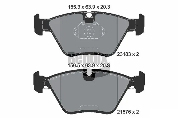 BENDIX Braking fékbetétkészlet, tárcsafék - BPD1232 - TothCarparts