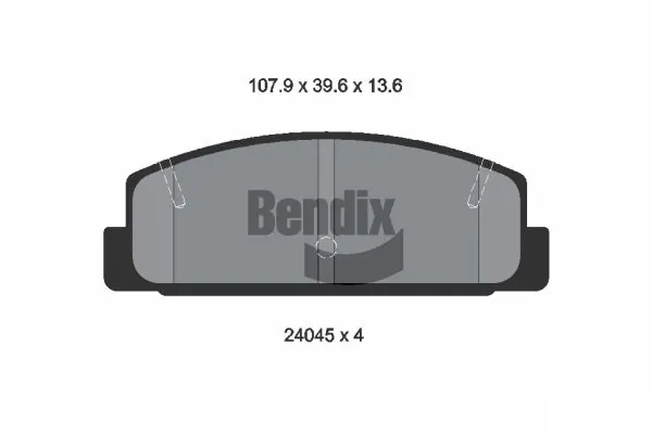 BENDIX Braking fékbetétkészlet, tárcsafék - BPD1266 - TothCarparts