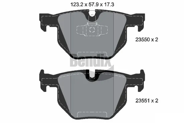 BENDIX Braking fékbetétkészlet, tárcsafék - BPD1272 - TothCarparts