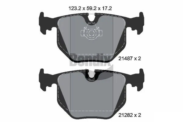 BENDIX Braking fékbetétkészlet, tárcsafék - BPD1305 - TothCarparts