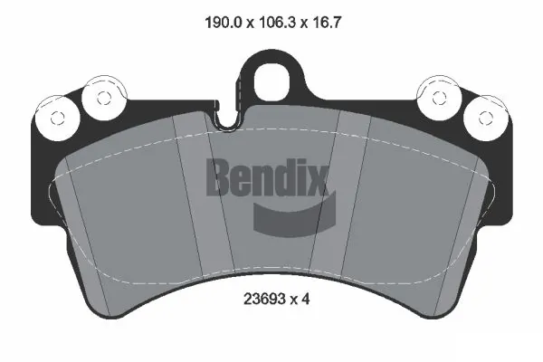 BENDIX Braking fékbetétkészlet, tárcsafék - BPD1350 - TothCarparts
