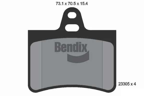 BENDIX Braking fékbetétkészlet, tárcsafék - BPD1353 - TothCarparts