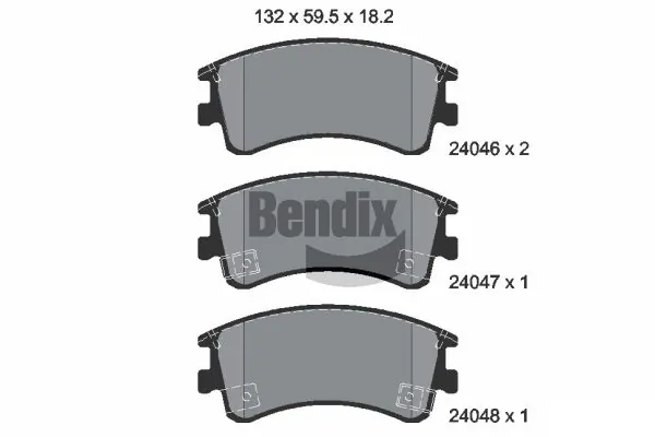 BENDIX Braking fékbetétkészlet, tárcsafék - BPD1375 - TothCarparts