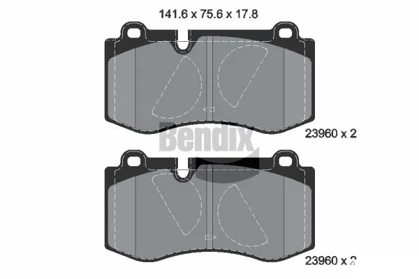 BENDIX Braking fékbetétkészlet, tárcsafék - BPD1390 - TothCarparts
