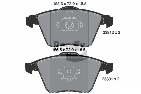 BENDIX Braking fékbetétkészlet, tárcsafék - BPD1416 - TothCarparts
