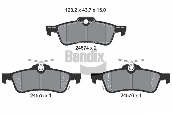 BENDIX Braking fékbetétkészlet, tárcsafék - BPD1440 - TothCarparts