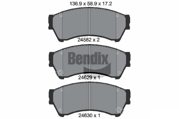 BENDIX Braking fékbetétkészlet, tárcsafék - BPD1451 - TothCarparts