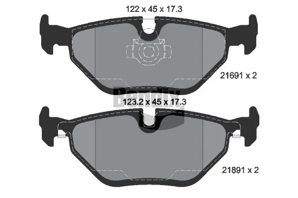 BENDIX Braking fékbetétkészlet, tárcsafék - BPD1457 - TothCarparts