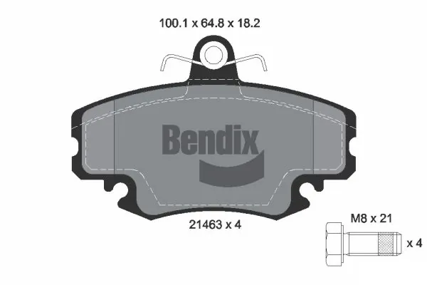 BENDIX Braking fékbetétkészlet, tárcsafék - BPD1468 - TothCarparts