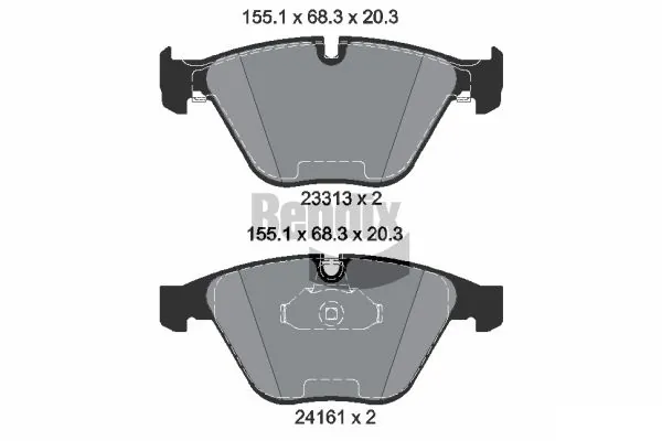 BENDIX Braking fékbetétkészlet, tárcsafék - BPD1494 - TothCarparts