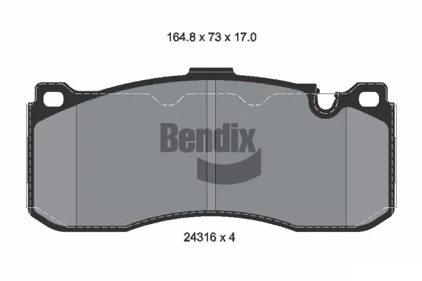 BENDIX Braking fékbetétkészlet, tárcsafék - BPD1521 - TothCarparts