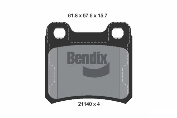 BENDIX Braking fékbetétkészlet, tárcsafék - BPD1751 - TothCarparts