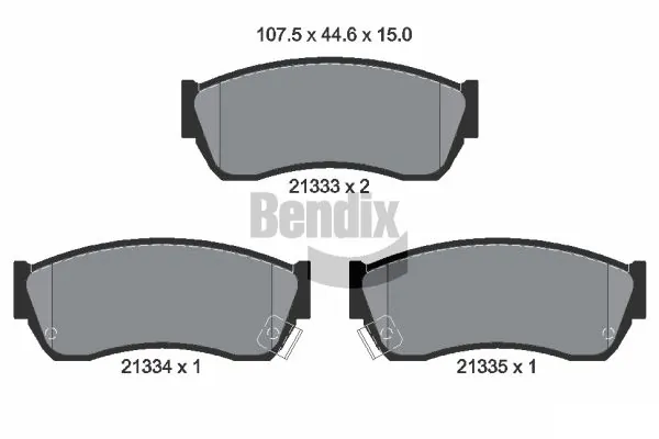 BENDIX Braking fékbetétkészlet, tárcsafék - BPD1782 - TothCarparts