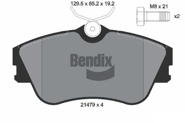 BENDIX Braking fékbetétkészlet, tárcsafék - BPD1798 - TothCarparts