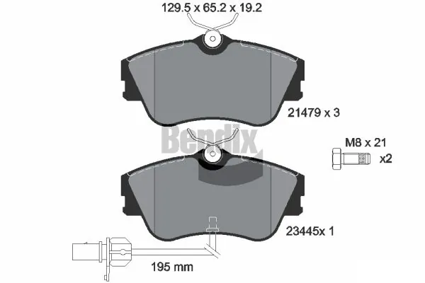 BENDIX Braking fékbetétkészlet, tárcsafék - BPD1799 - TothCarparts