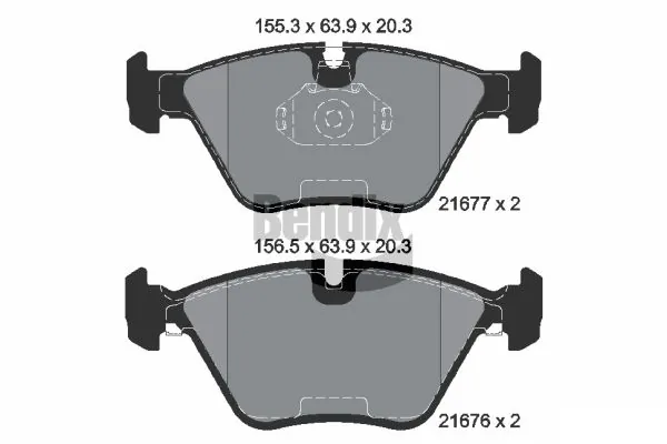 BENDIX Braking fékbetétkészlet, tárcsafék - BPD1829 - TothCarparts